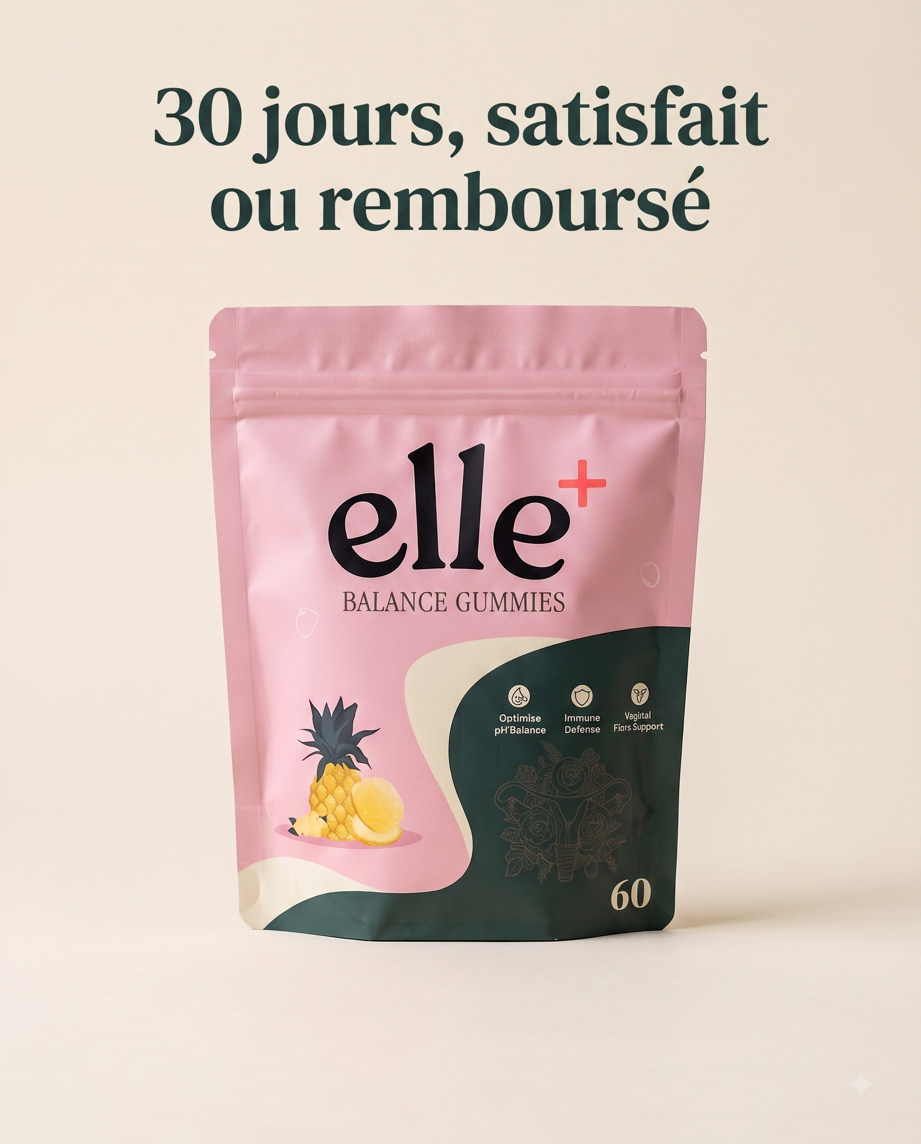 Gummies Probiotiques Ananas — Équilibre Féminin